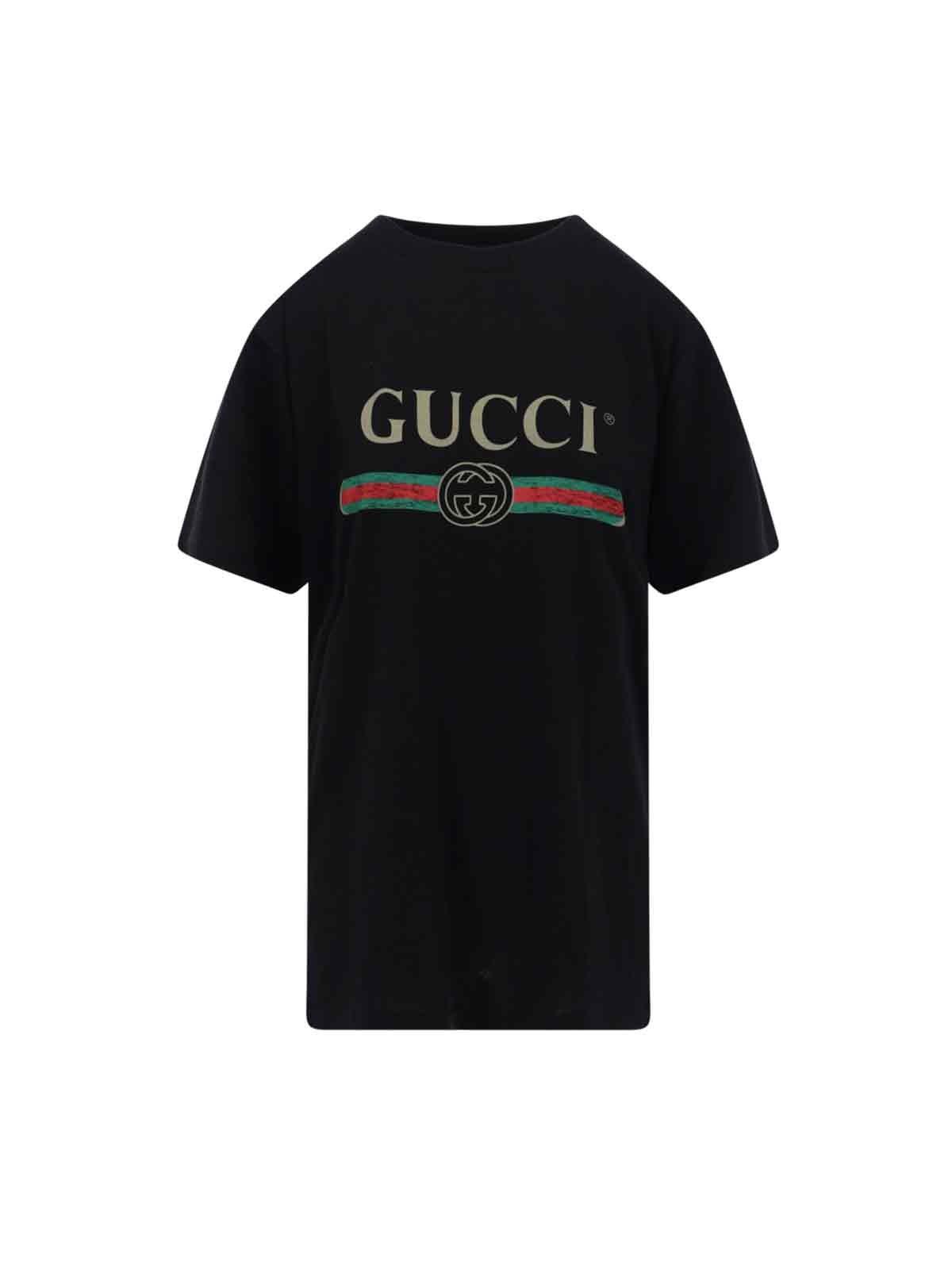 Gucci Logo Oversized T-shirt in | Lyst