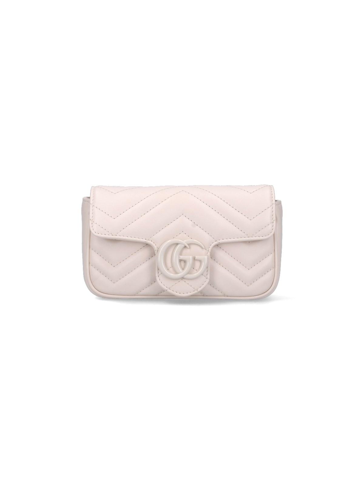 Gucci GG Marmont Leather Super Mini Bag | Mystic White | Os | The Webster