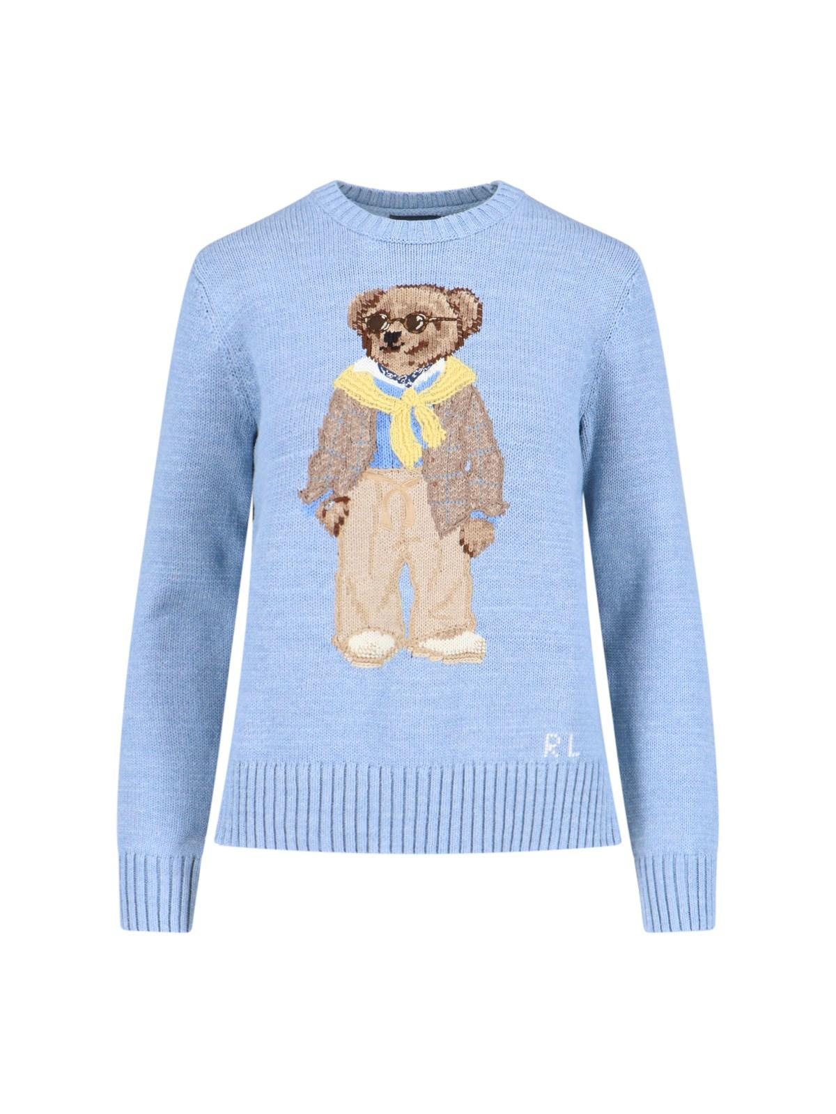 Polo Ralph Lauren 'polo Bear' Sweater in Blue | Lyst
