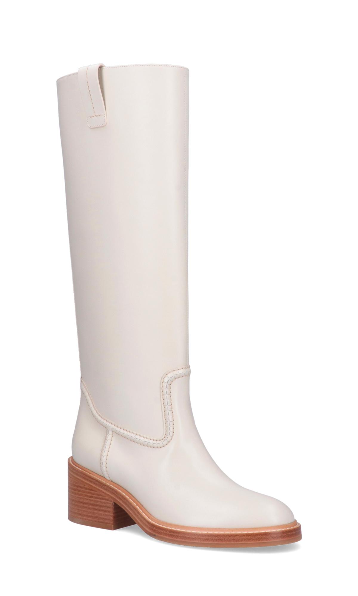 Chloé 'mallo' High Boots in White | Lyst