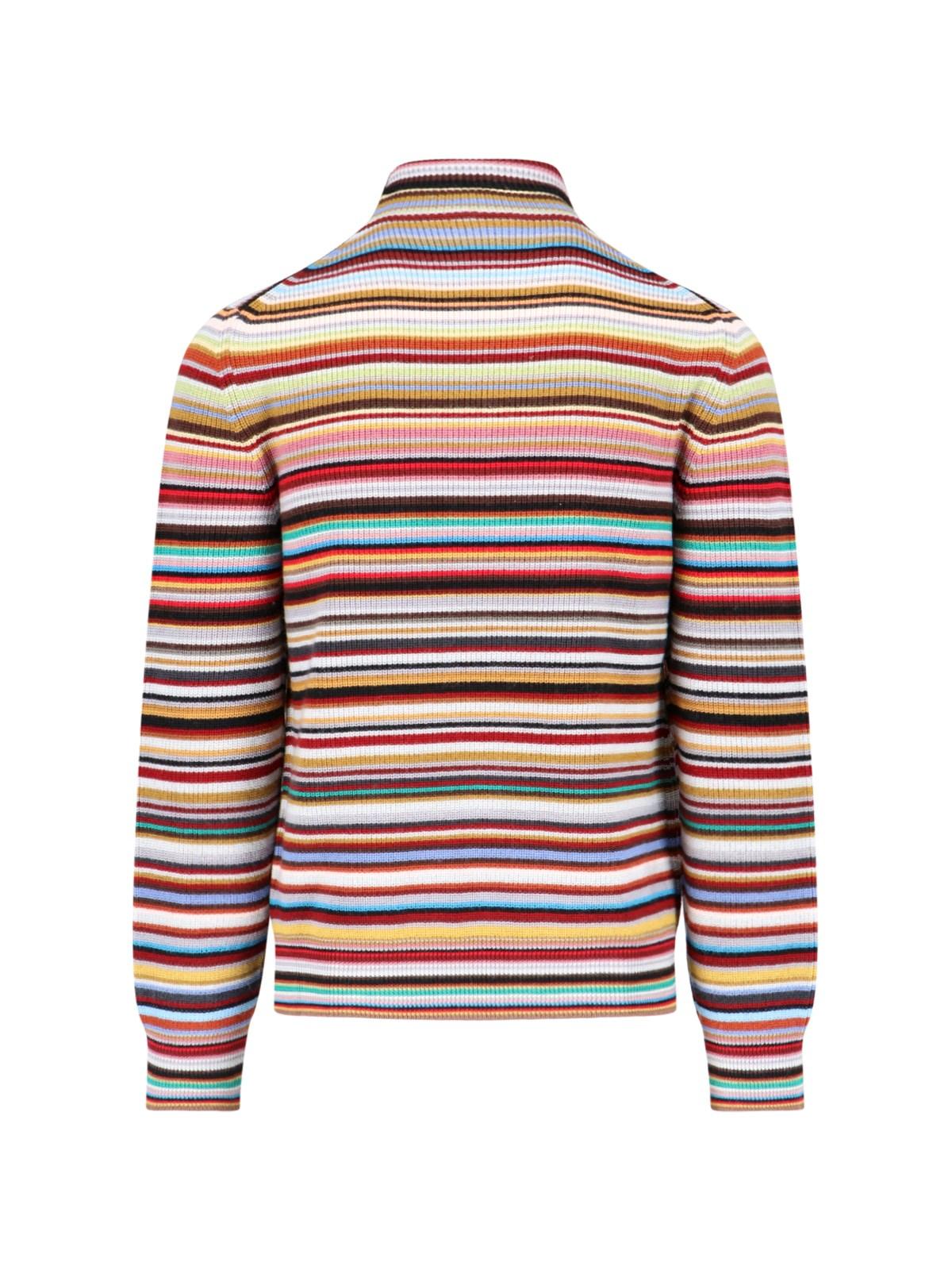 Paul Smith 'signature Stripe' Turtleneck Sweater in Red for Men | Lyst