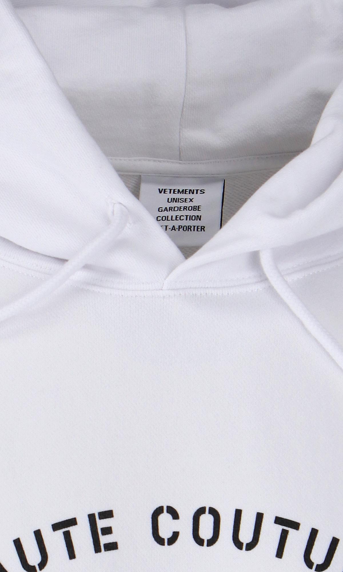 Vetements 'haute Couture' Hoodie in White | Lyst