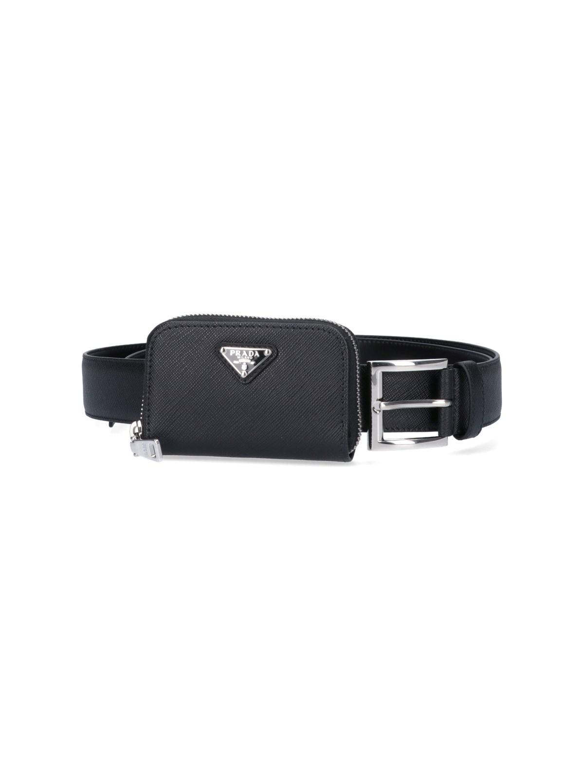 Logo Pouch Belt