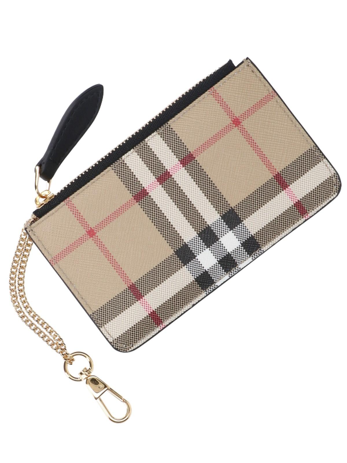 Burberry 'vintage Check' Purse in White | Lyst