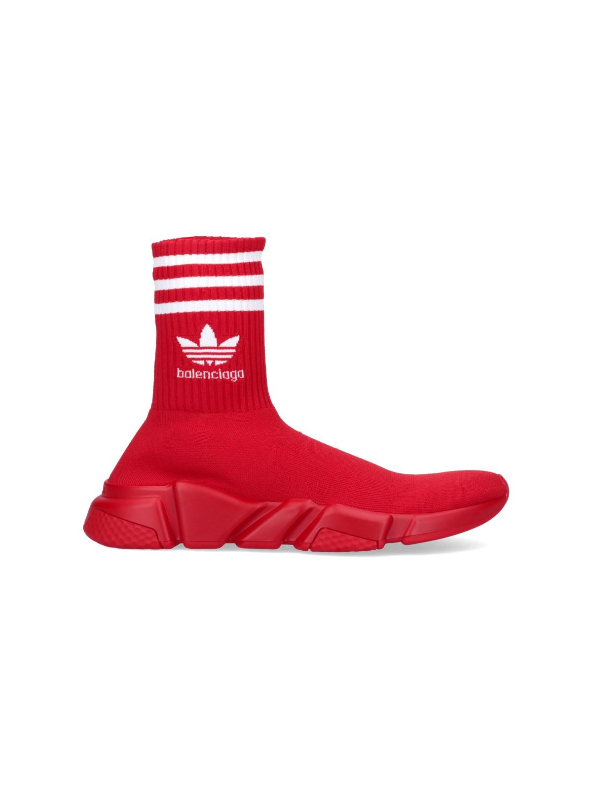 Balenciaga X Adidas Speed Lt Sneakers in Red for Men | Lyst