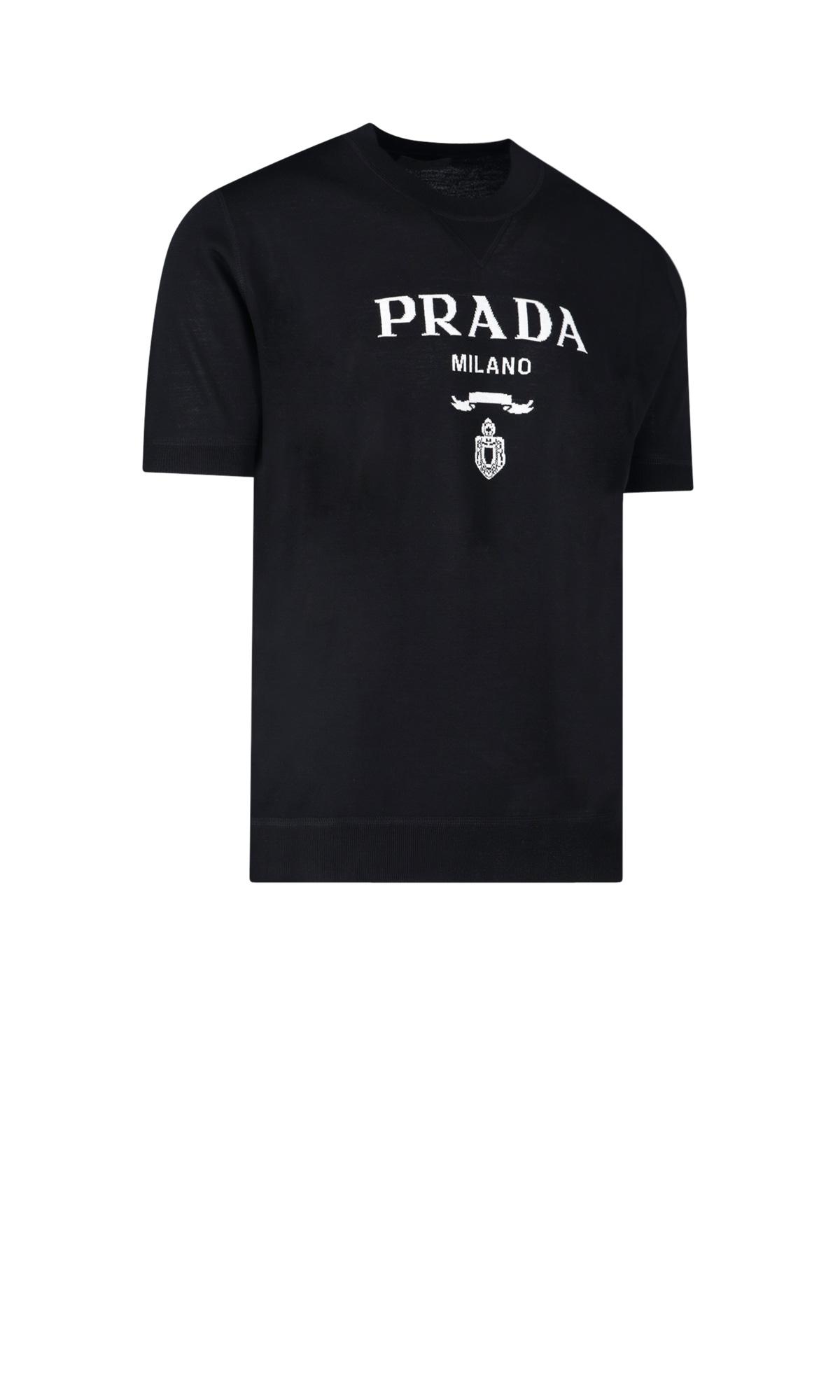 Prada Wool T-shirt in Nero (Black) for 