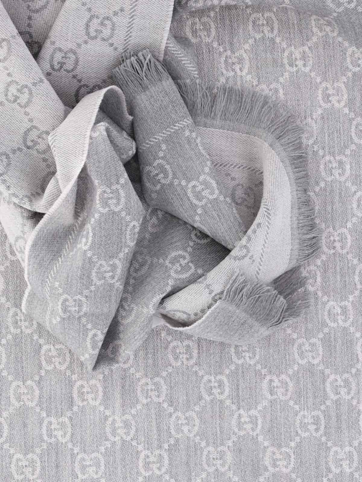 Jacquard 133483 3g200 1763 GUCCI カシミヤマフラー クリーム色 楽天