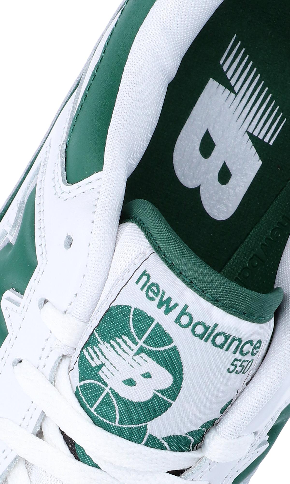 New Balance "bb 550 White Green" Sneakers for Men | Lyst
