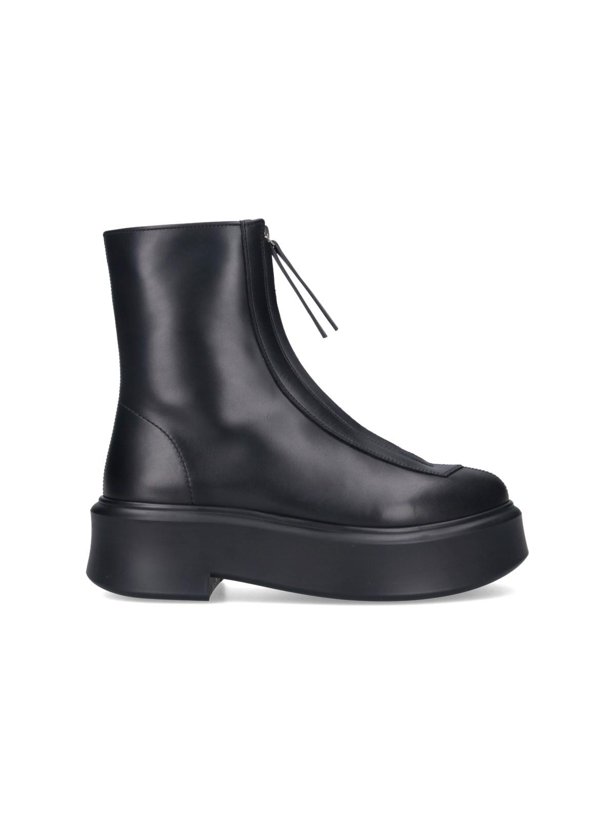 the row zipped ankle boots