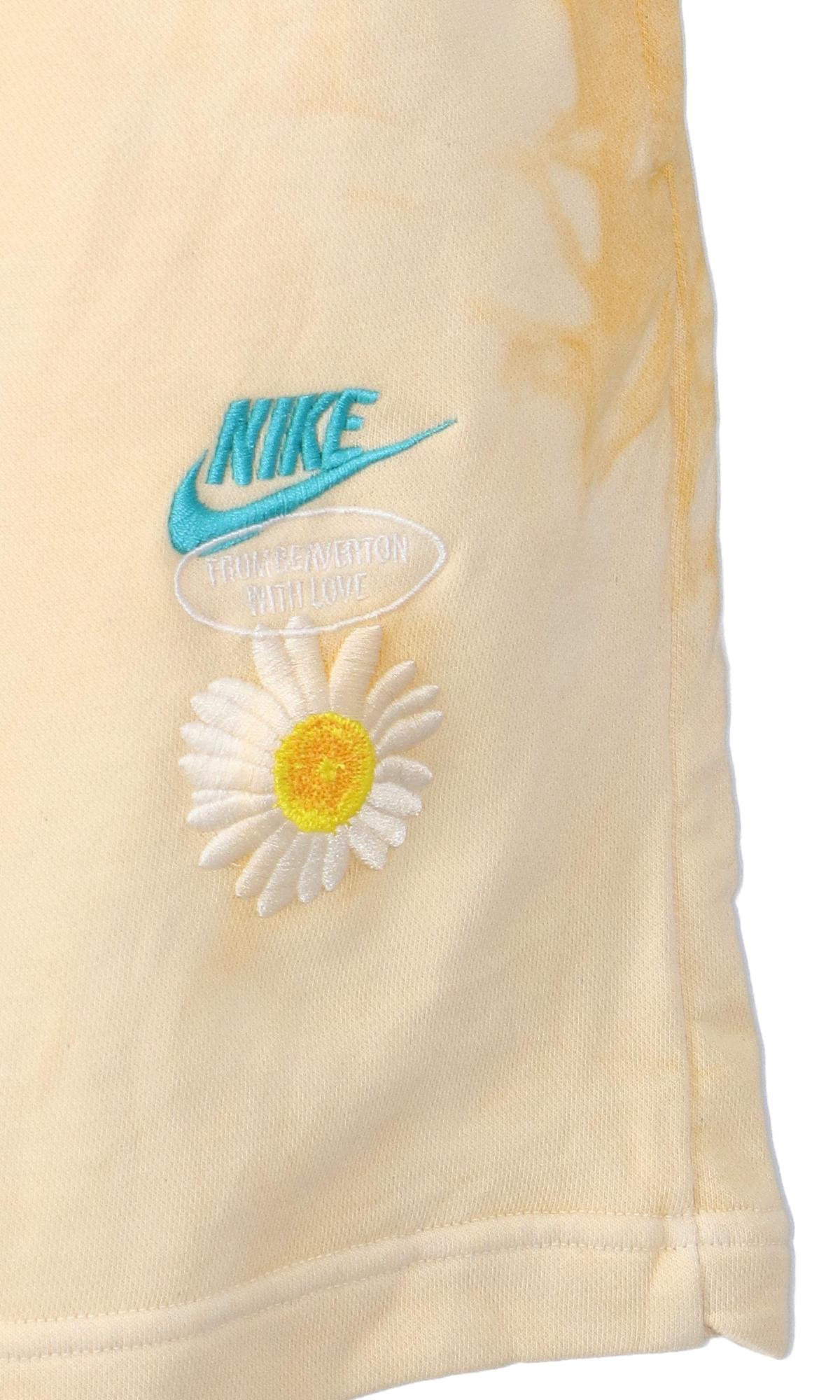 Nike French Terry Shorts in Yellow for 