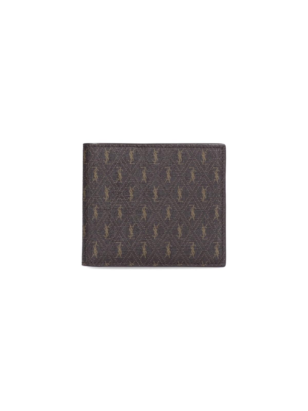 Saint Laurent 'east/west Le Monogramme' Wallet in Gray for Men | Lyst