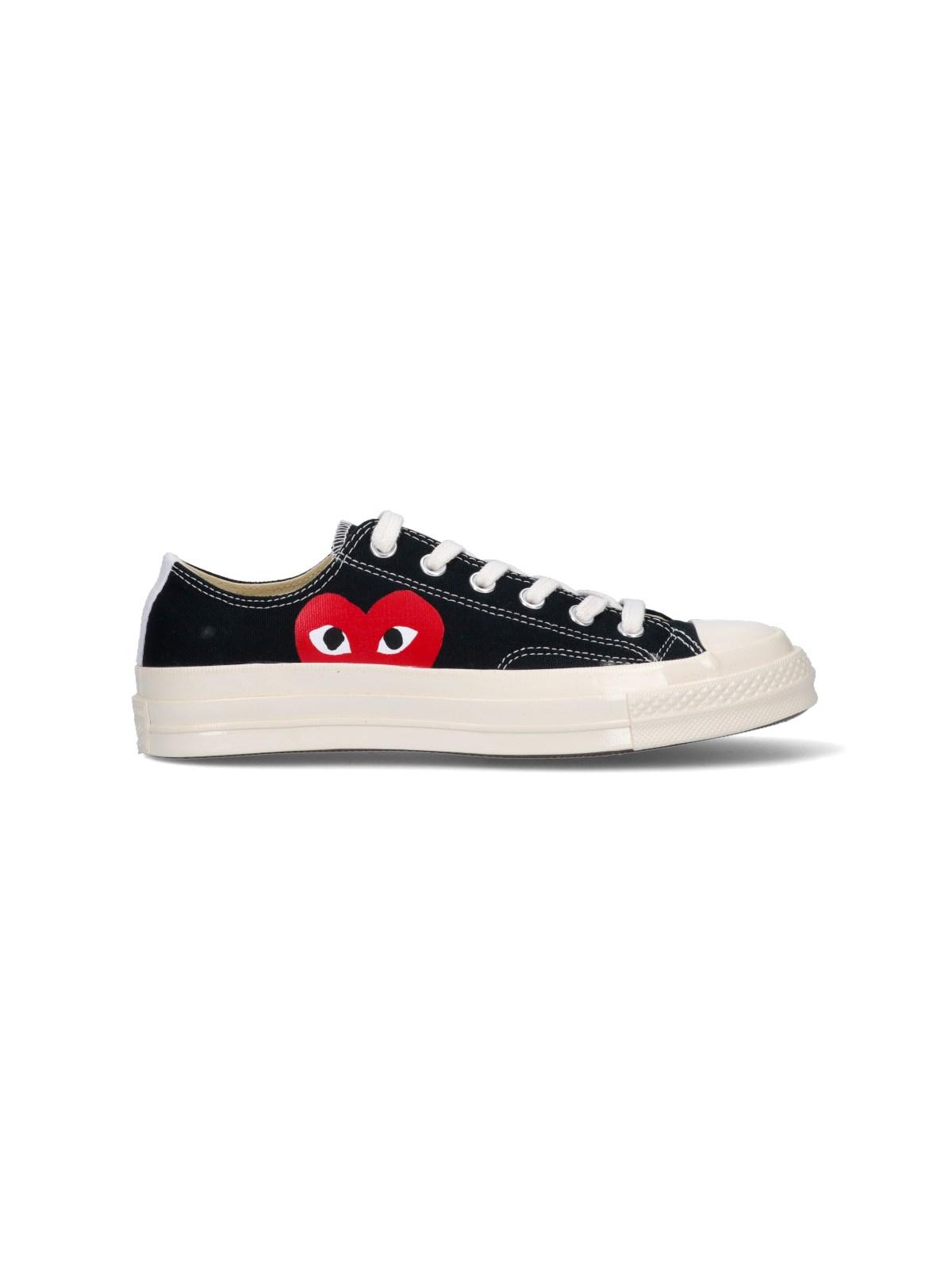 COMME DES GARÇONS PLAY Low Top 'converse Chuck 70' Sneakers in Black | Lyst