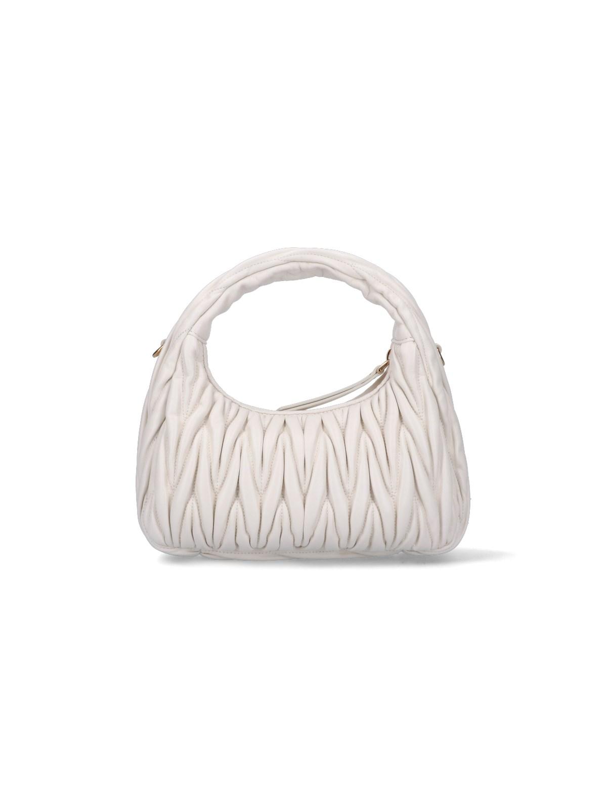 Miu wander handbag Miu Miu White in Polyester - 37191401