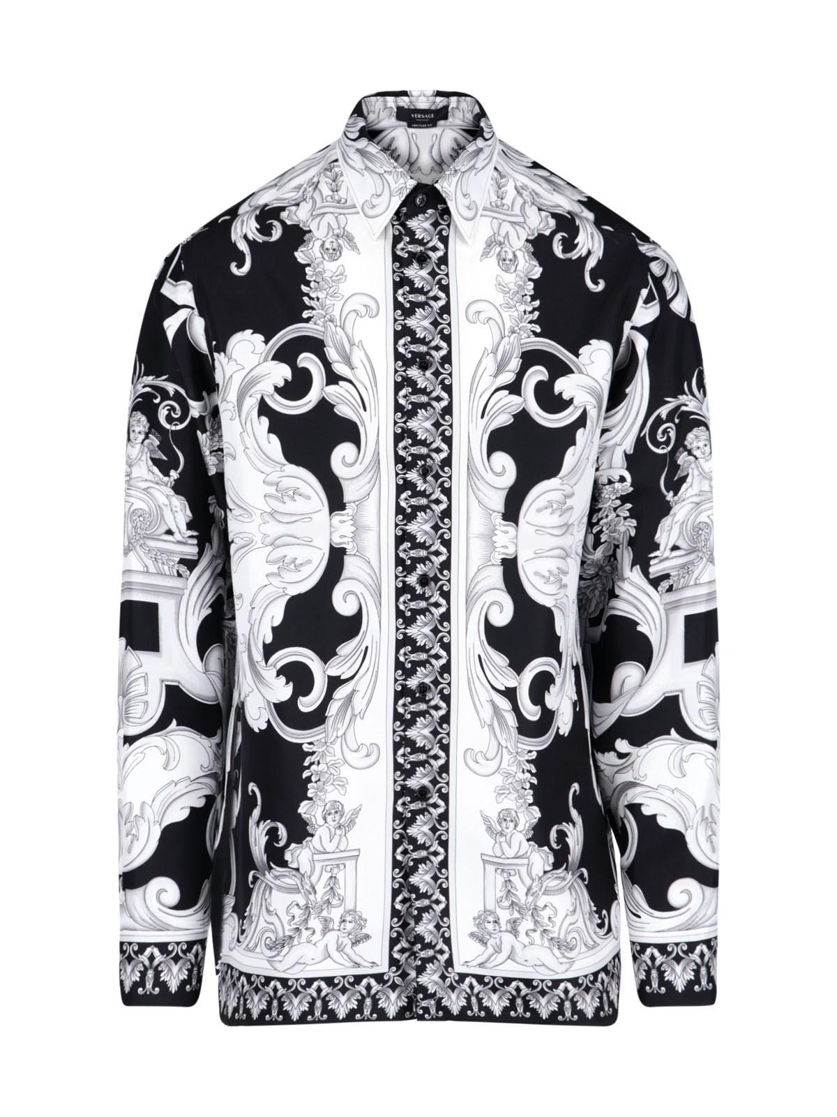Versace Silk Shirt in White for Men | Lyst