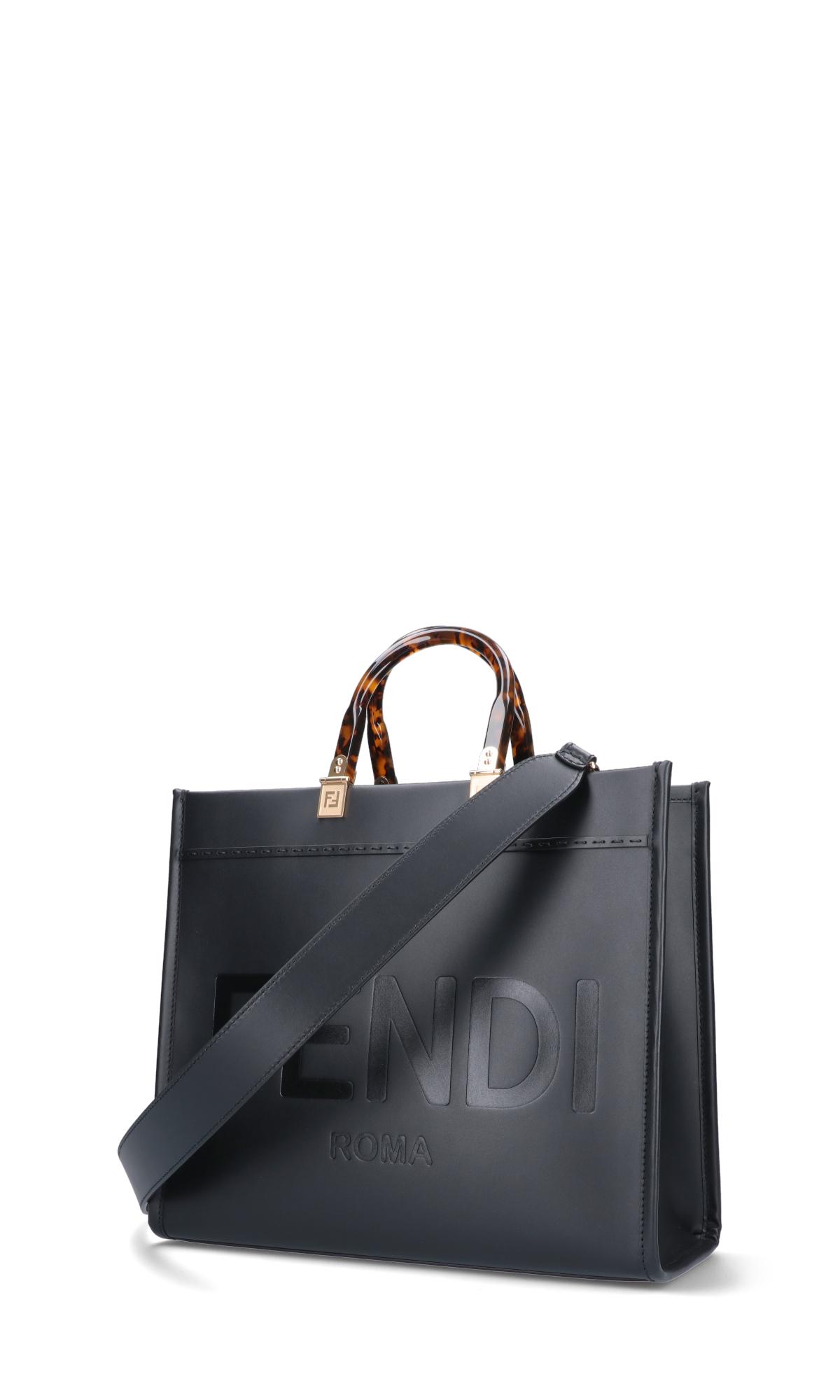 Fendi 'sunshine' Medium Tote Bag in Black