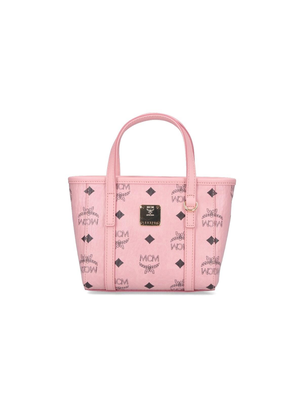 MCM Mini Tote Bag Toni Top-Zip in Pink | Lyst