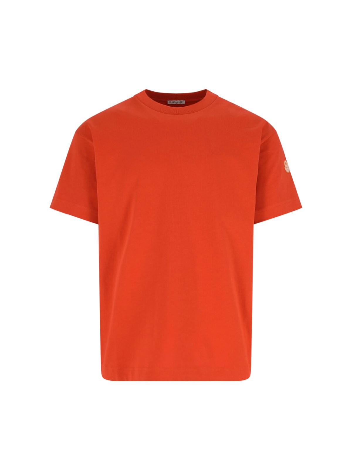 Tシャツ・カットソー MONCLER GENIUS GILGA FARM BY DONALD GLOVER RED COTTON T-SHIR Moncler Genius X Gilga Farm By Donald Glover Logo T-Shirt in