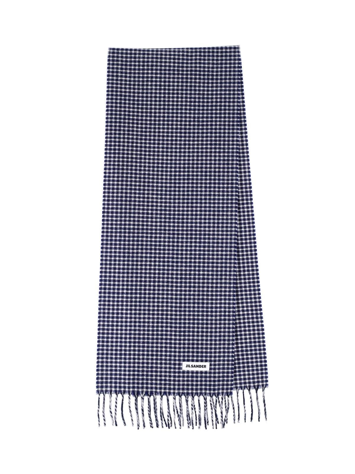 Jil Sander 100% Virgin Wool Scarf in Blue for Men | Lyst UK