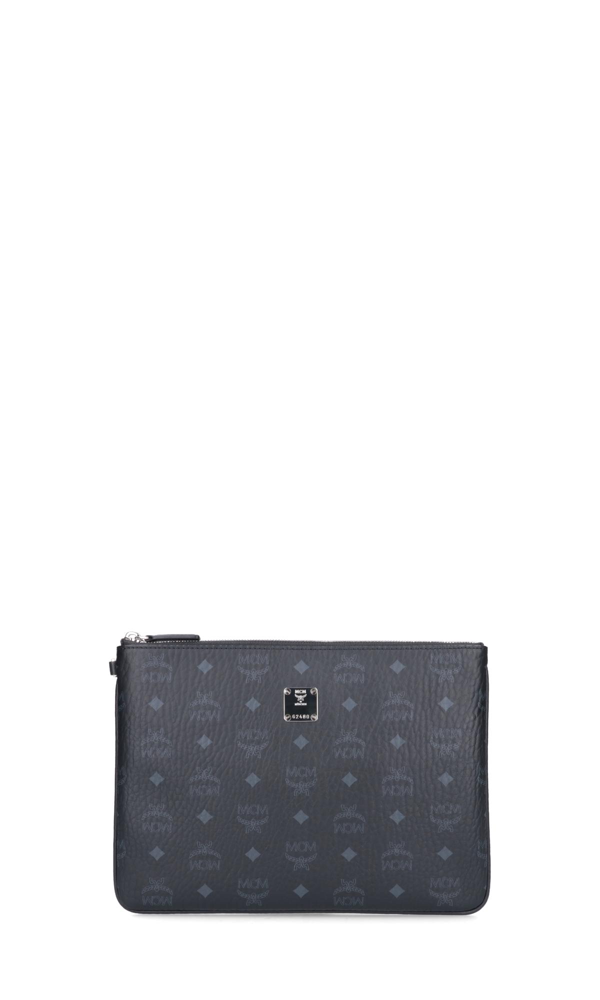 Mcm best sale black wristlet