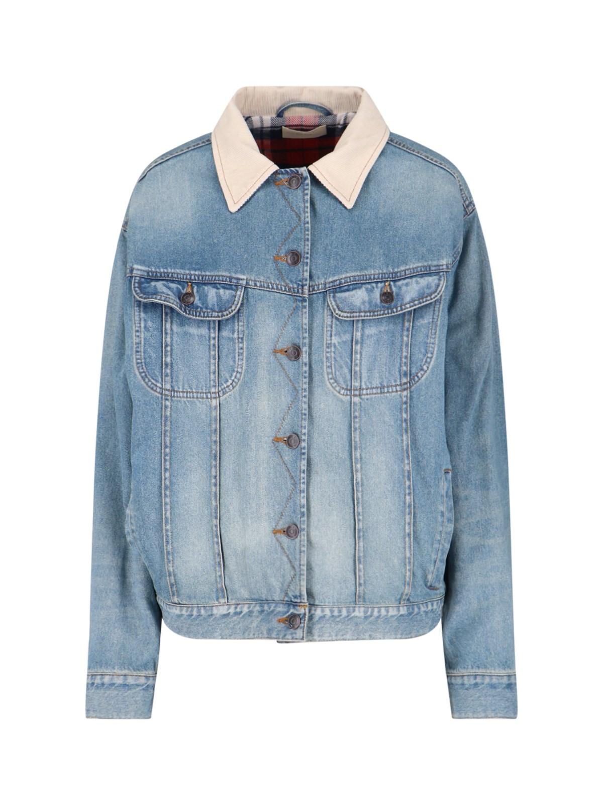 ジャケット [The Row] Jorelle Jacket in Cotton Jorelle Jacket Blue in Cotton – The Row