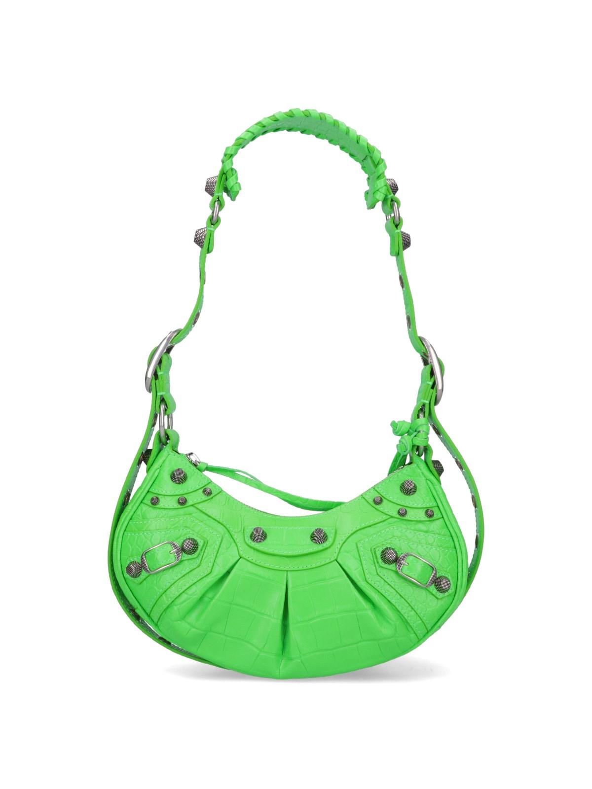 Balenciaga 'le Cagole Xs' Shoulder Bag in Green | Lyst