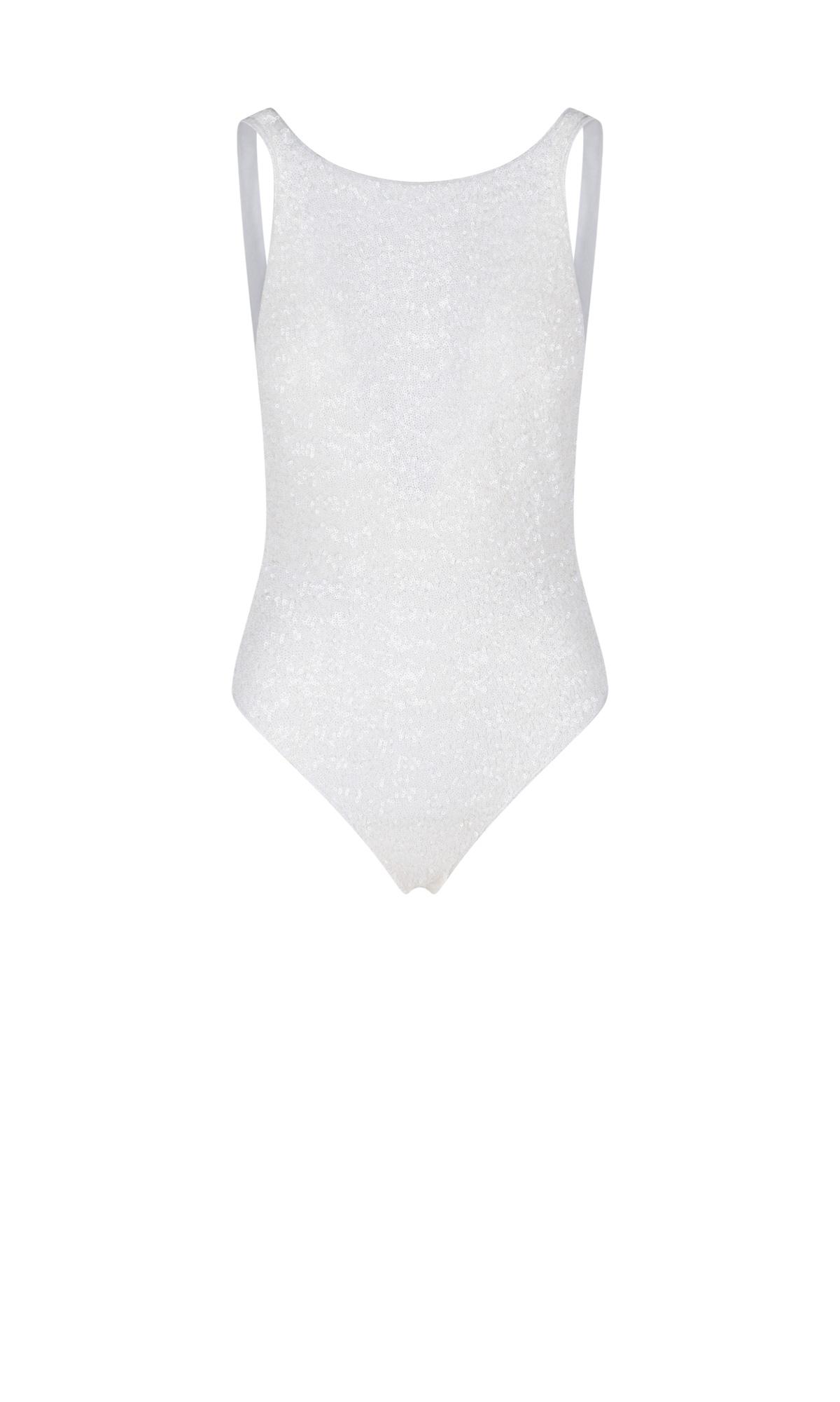 Oséree One-piece Sequins Swimming Costume in White - Save 3% | Lyst