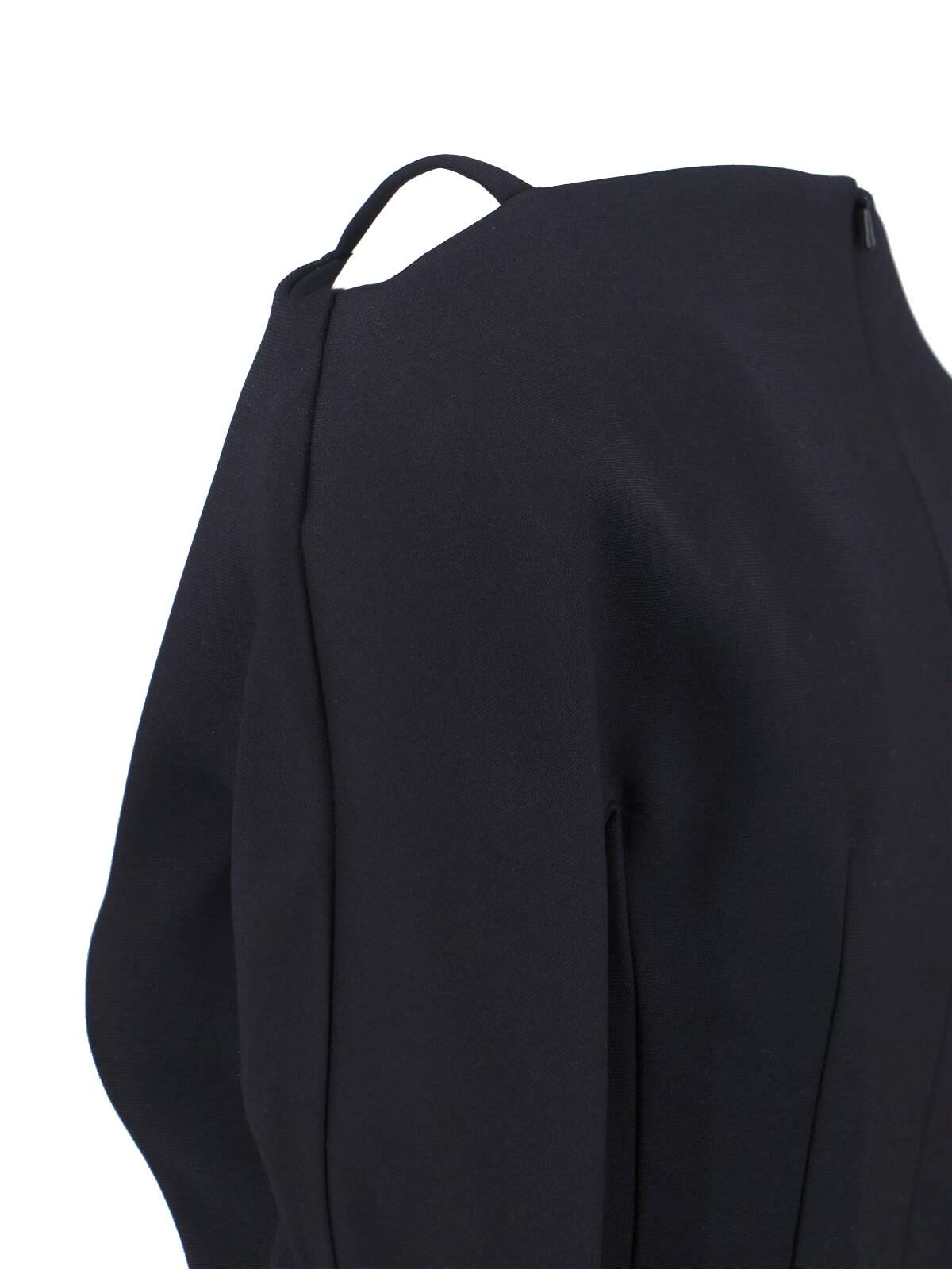 princess polly baby blue dress Sportmax Black Cotton Pocket Mini Dress