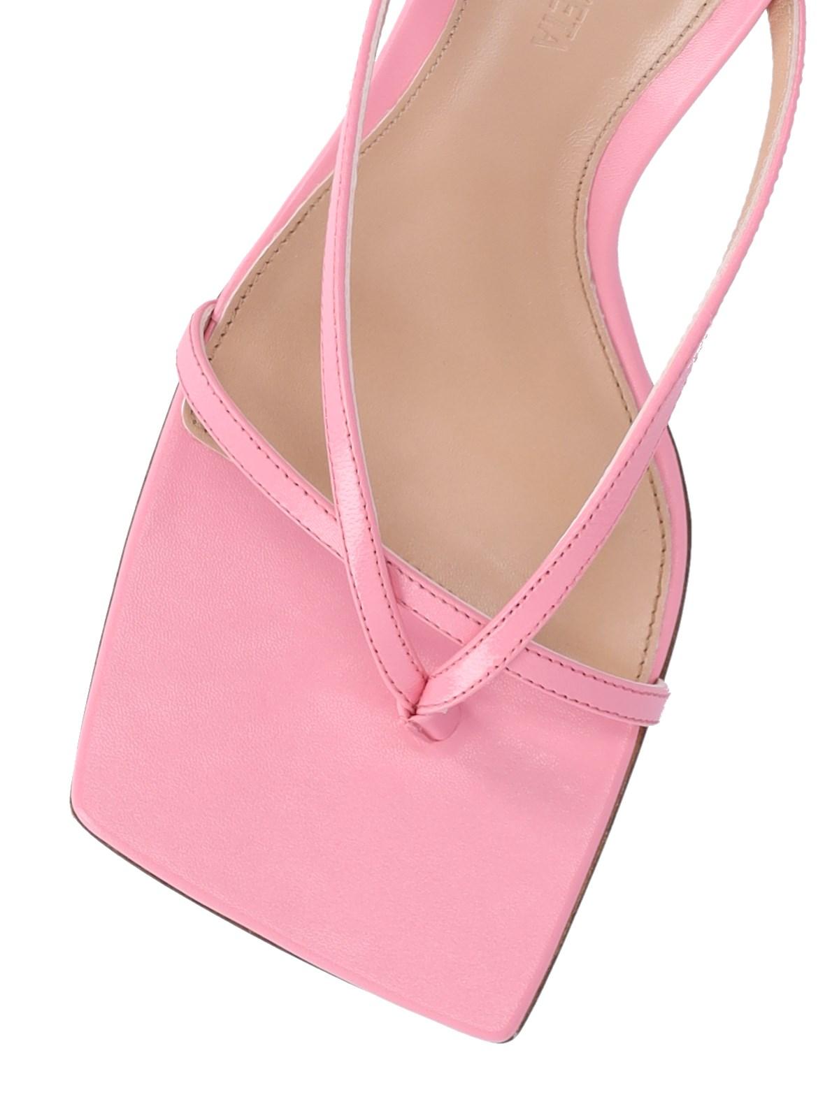 Bottega Veneta Stretch Sandals in Pink | Lyst