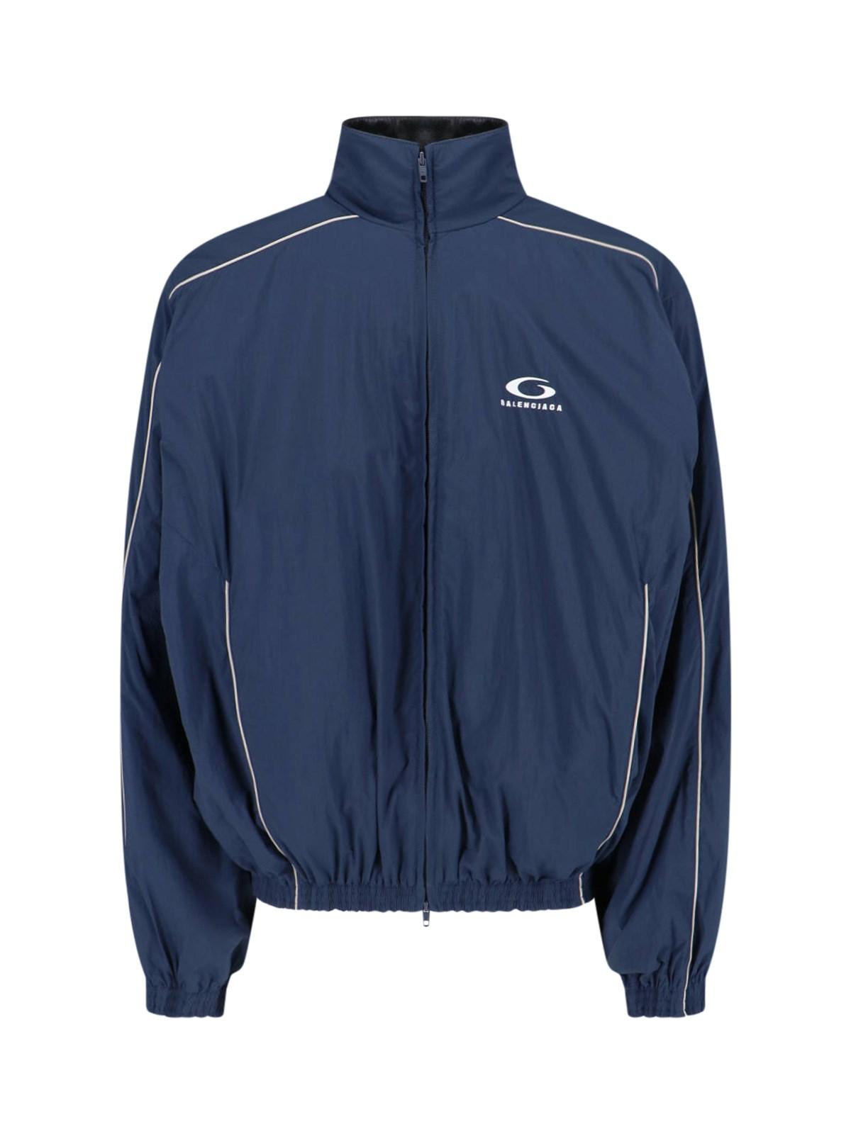 Balenciaga Tracksuit Jacket Balenciaga Track Jacket In Blue For