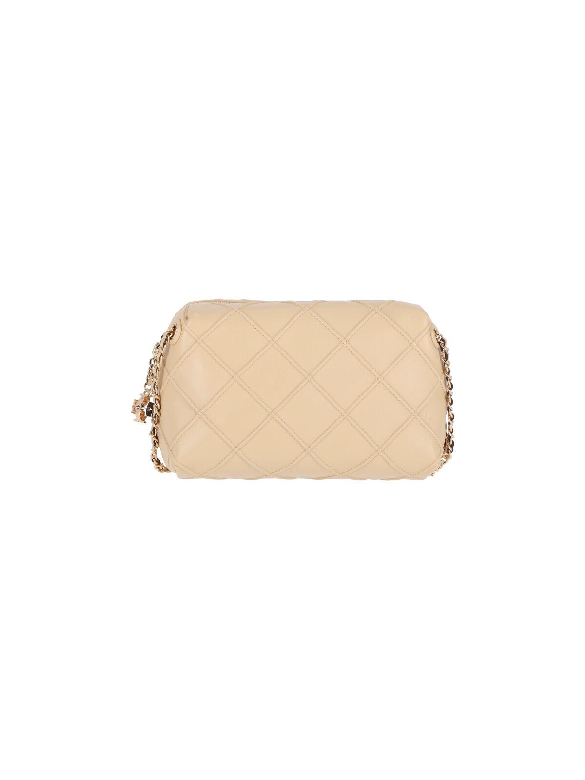 Tory Burch Fleming Light Taupe Leather Tote Bag | TORY BURCH 