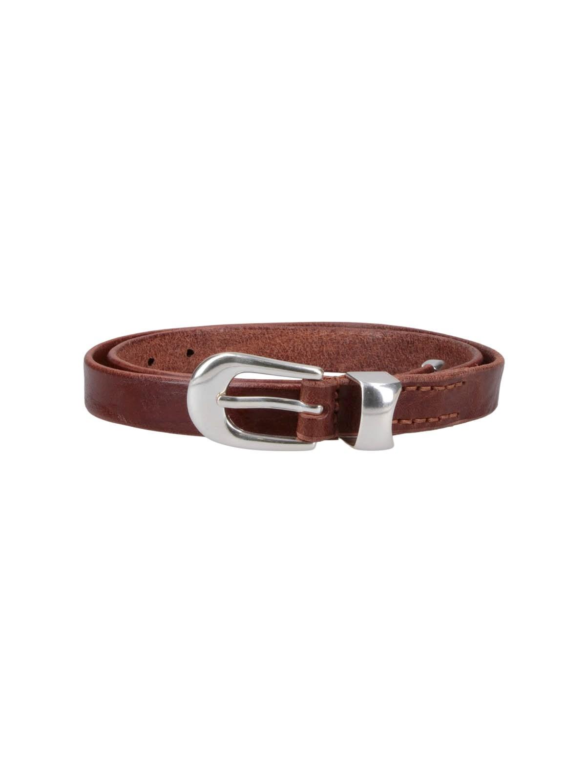 Our Legacy Leather Belt 2 Cm in Brown | Lyst