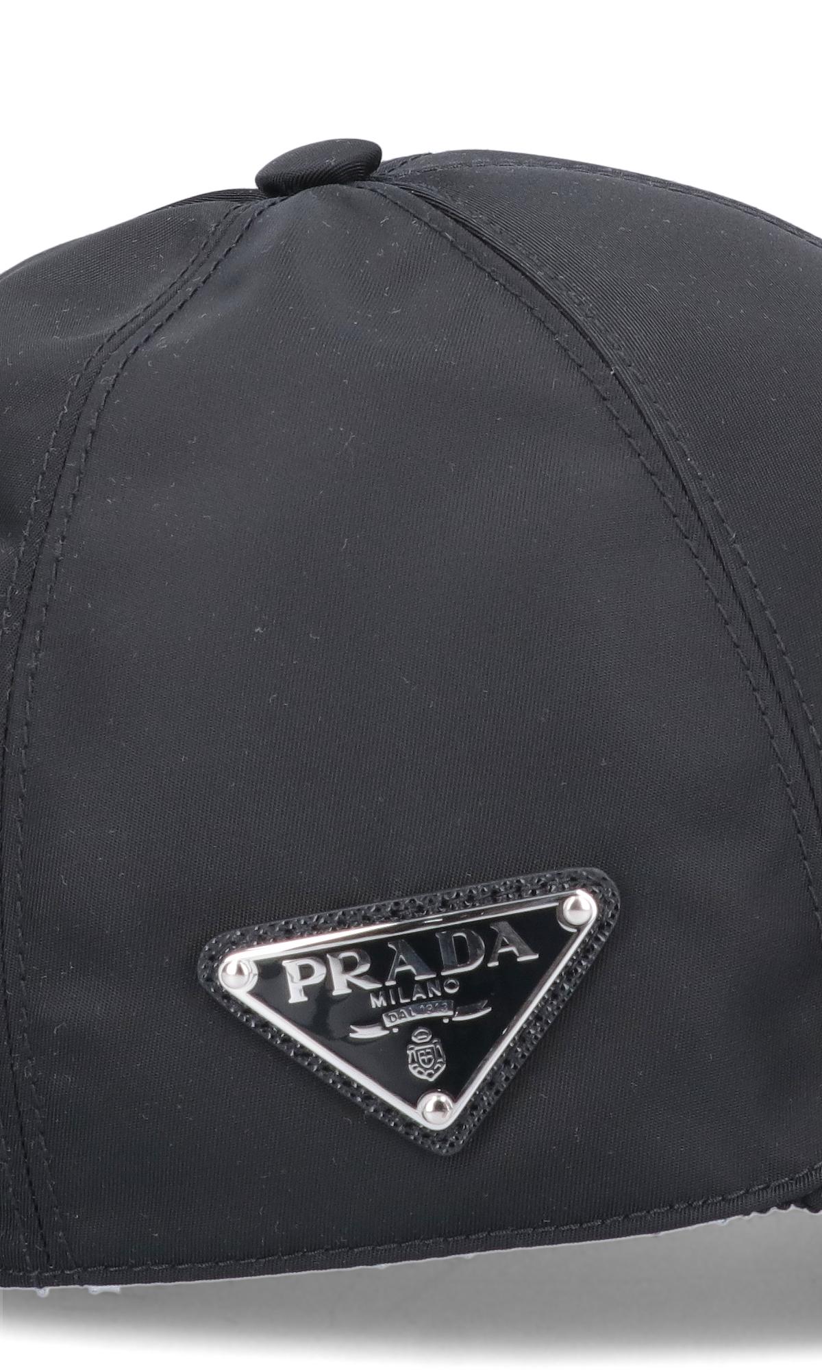 Prada Synthetic Re-nylon Baseball Hat in Nero (Black) | Lyst