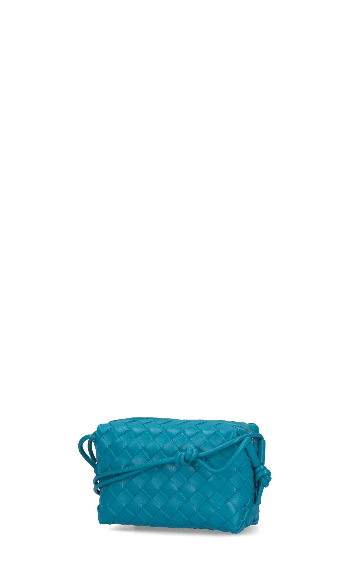 Bottega Veneta Mini Cross-body 'loop' Bag in Blue | Lyst