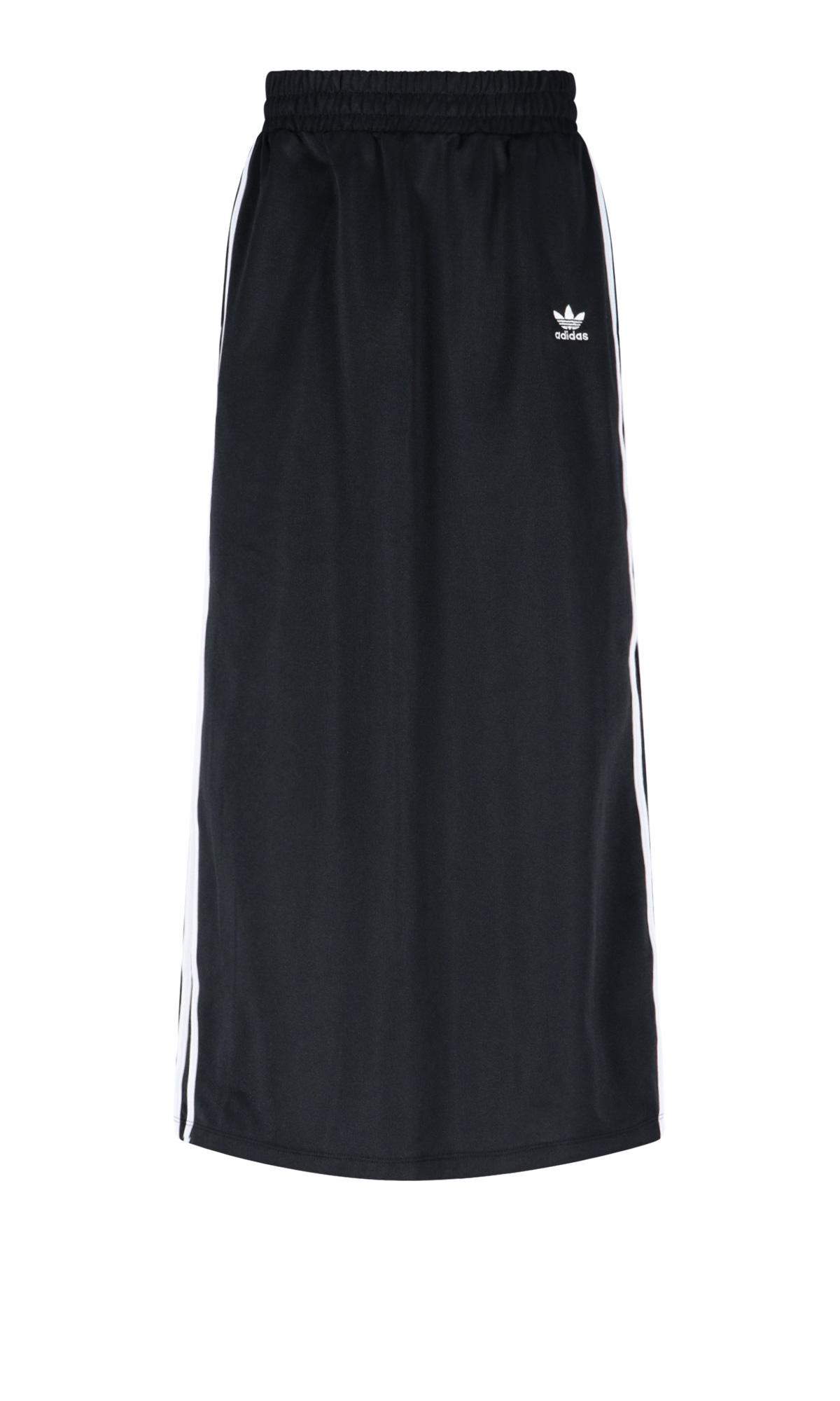 adidas Originals Maxi Sporty Skirt in Black | Lyst