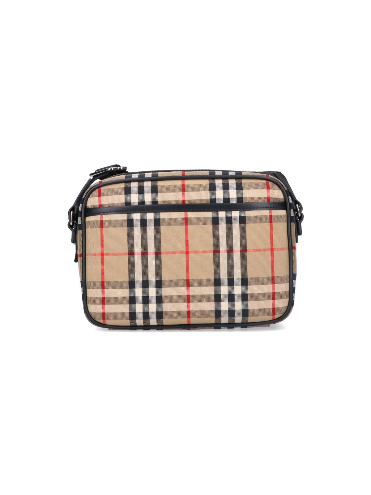 Burberry Beige Vintage Check Micro Bag