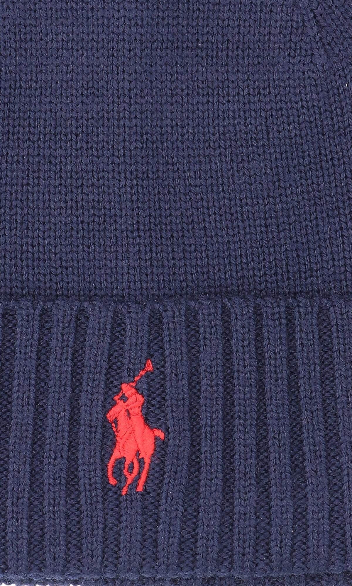 Polo Ralph Lauren Logo Beanie in Blue for Men - Lyst