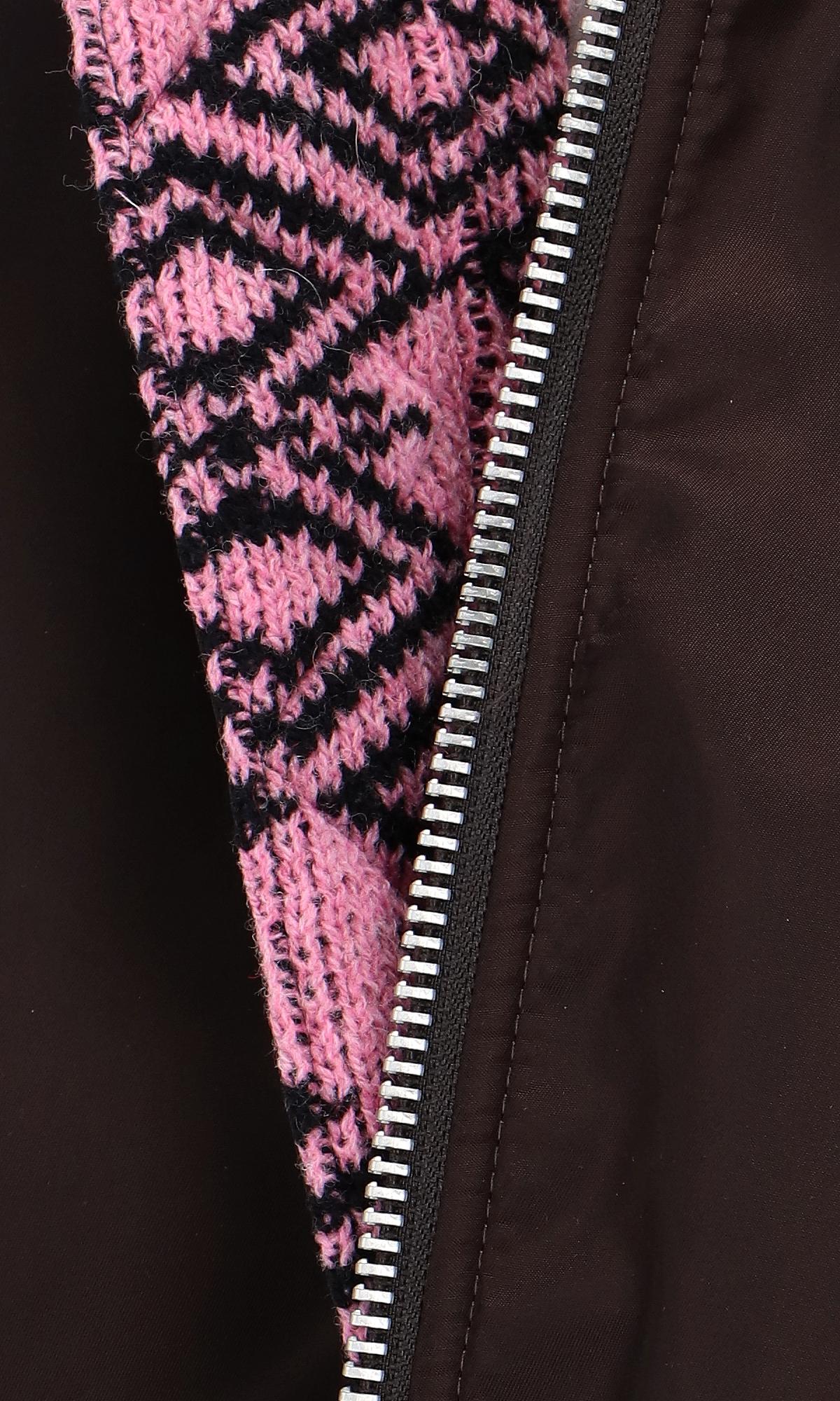 Prada Synthetic Re-nylon And Knit Oversized Bomber Jacket in Black 