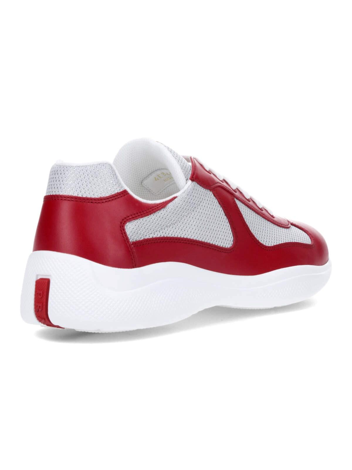 Prada america s Cup Sneakers in Red for Men Lyst UK