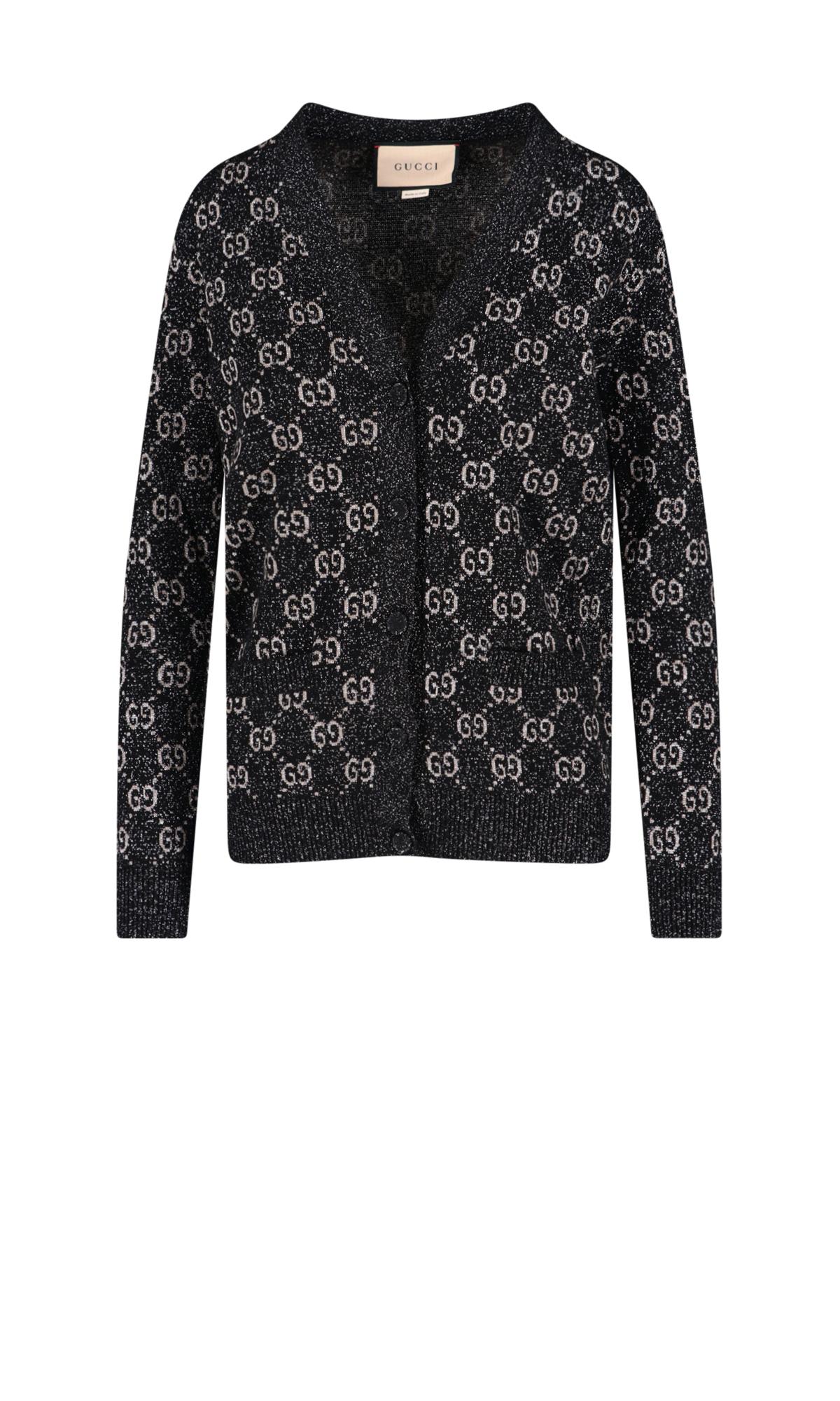 Black 2025 gucci cardigan