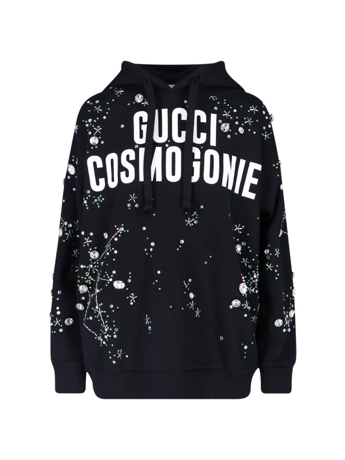 Gucci 'cosmogonie' Hoodie in Black | Lyst