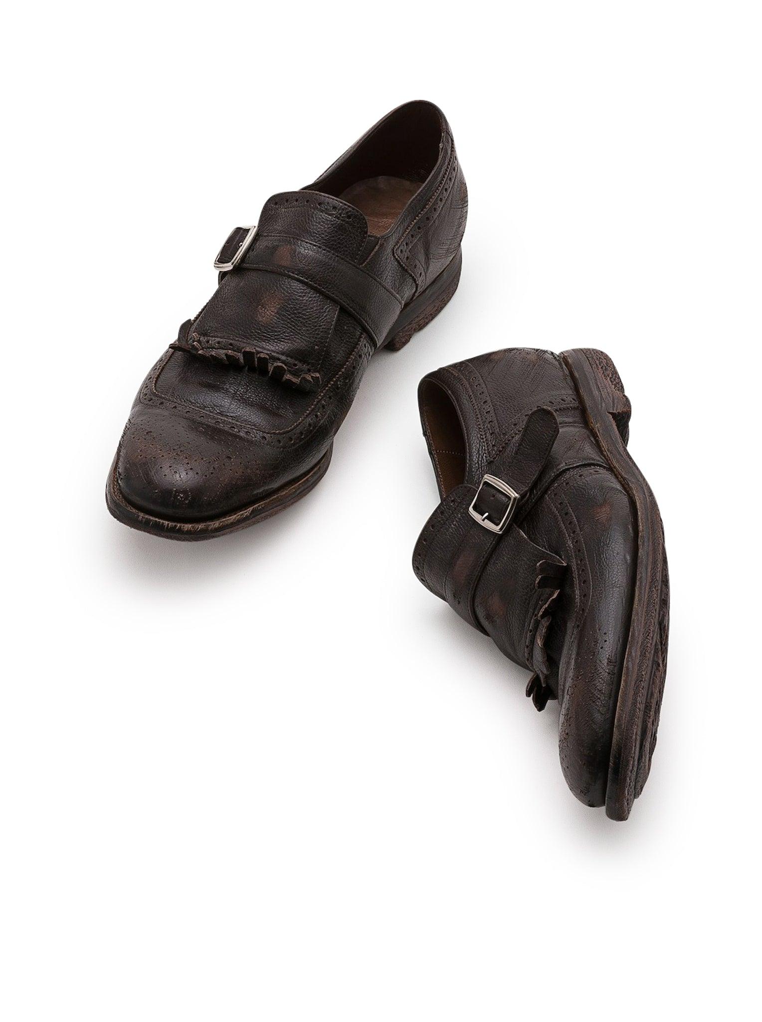 old Church's 4都市 monk strap dress shoes Church's Monk shoes for
