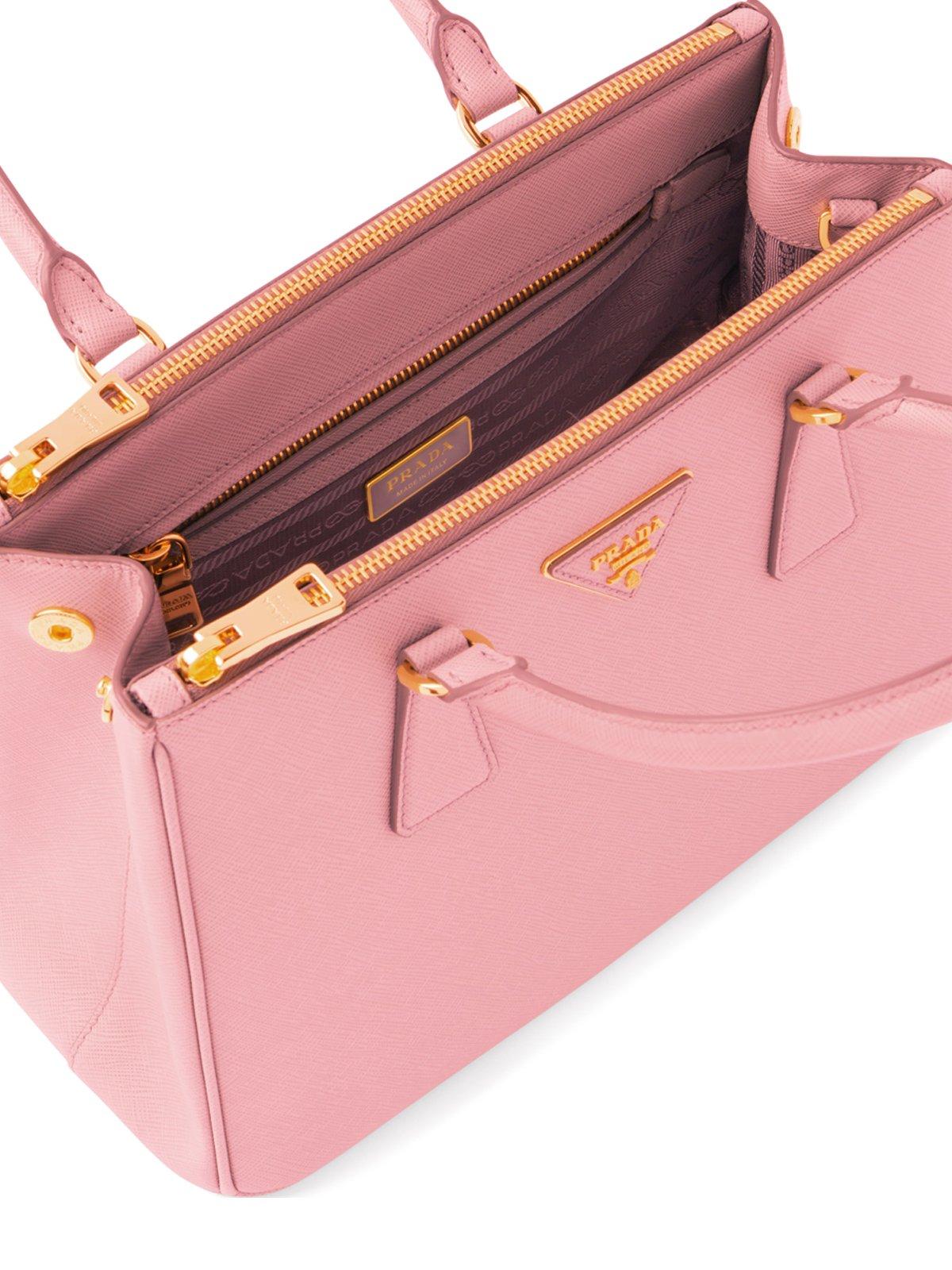 prada saffiano leather mini bag pink