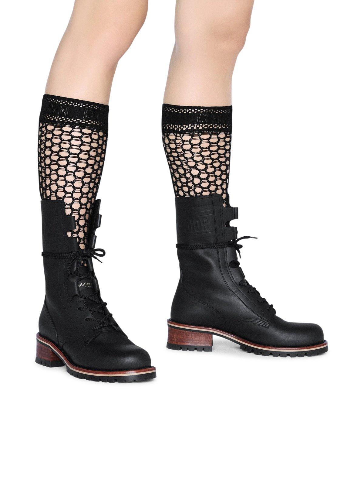 christian dior combat boots