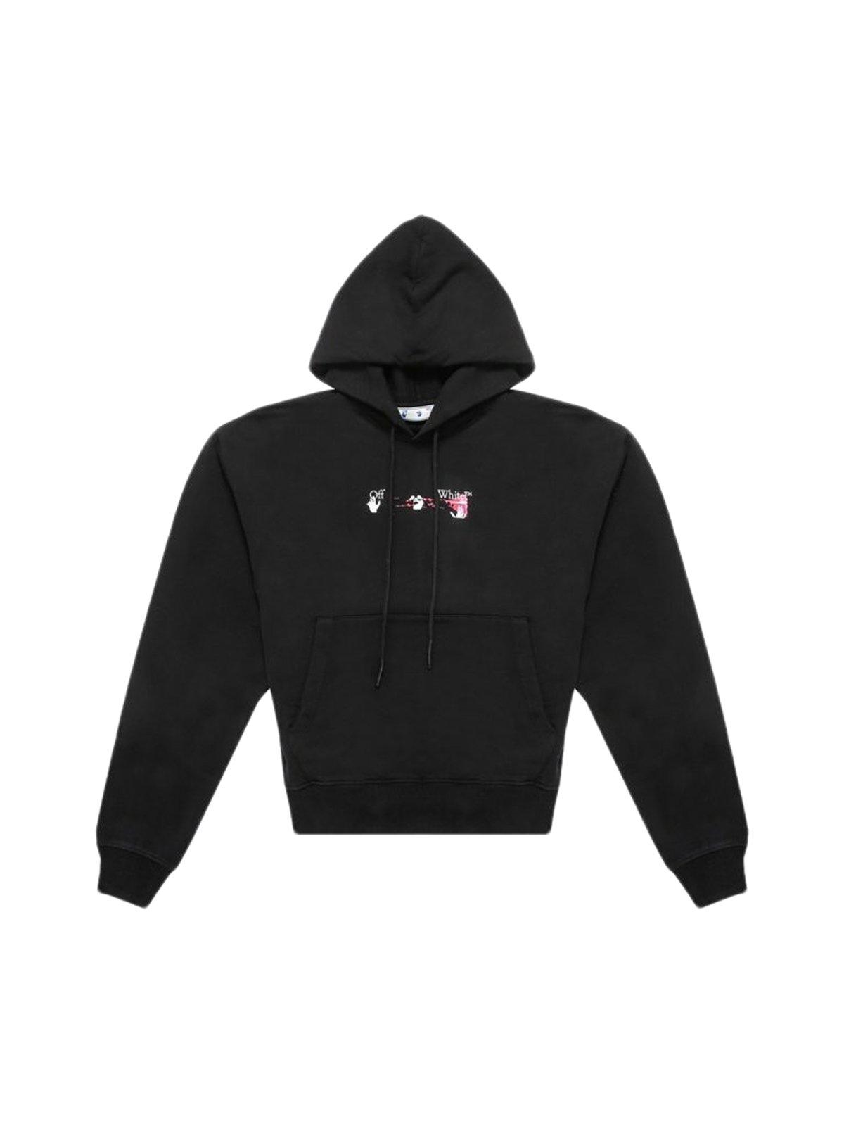 Off-White c/o Virgil Abloh Acrylic Arrow Over Hoodie in Off-White c/o Virgil Abloh Acrylic Arrow Over Hoodie in