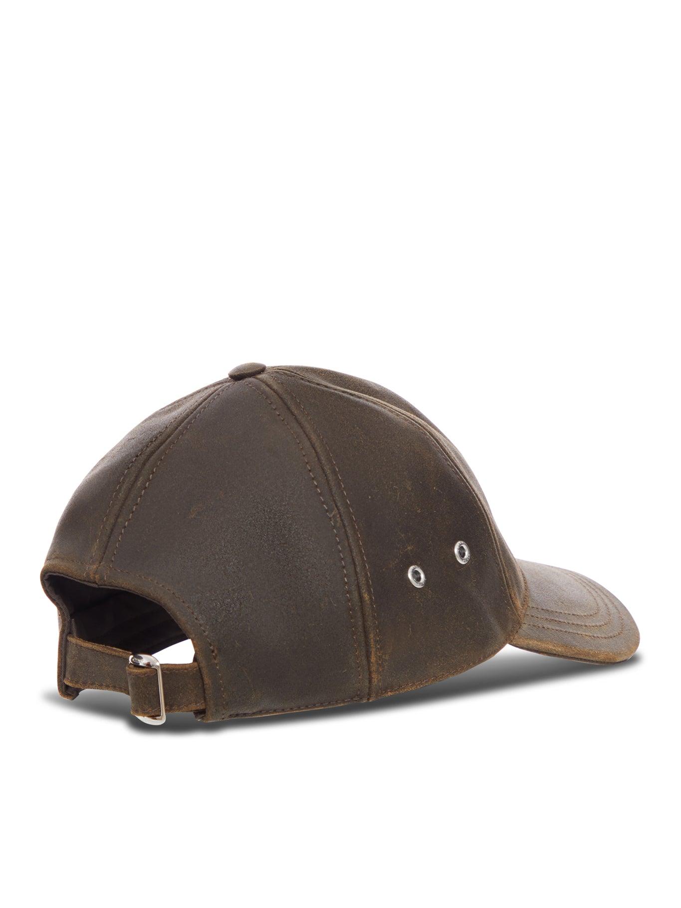 Celine Triomphe Leather Baseball Cap in Brown for Men | Lyst display picture 1