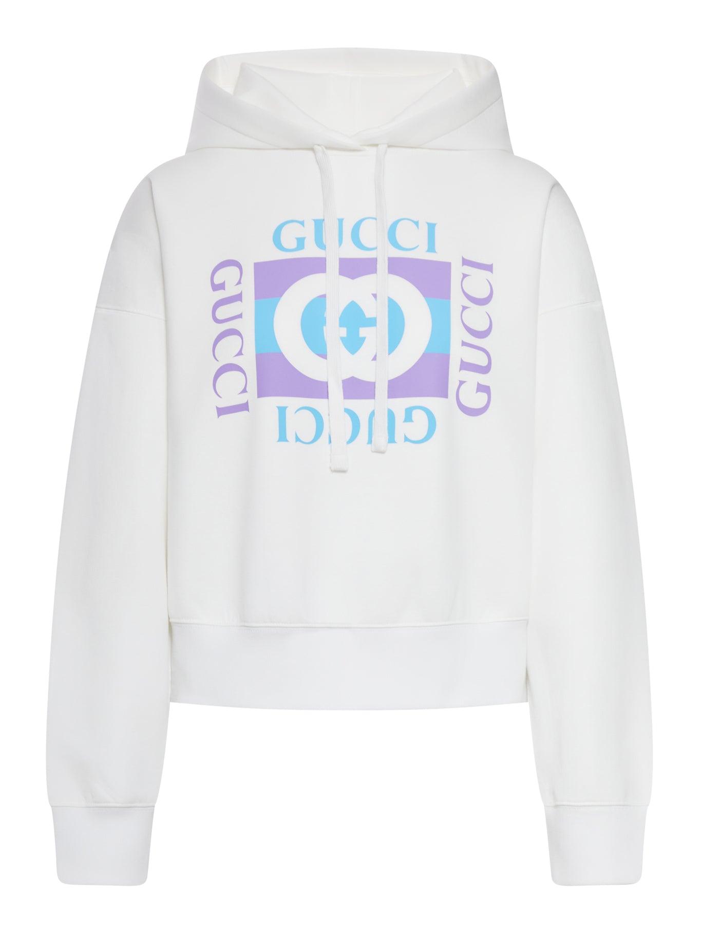 パーカー・フーディ Gucci Jersey Hoodie With Logo Print GUCCI - The North Face Logo-Print Cotton-Jersey Hoodie