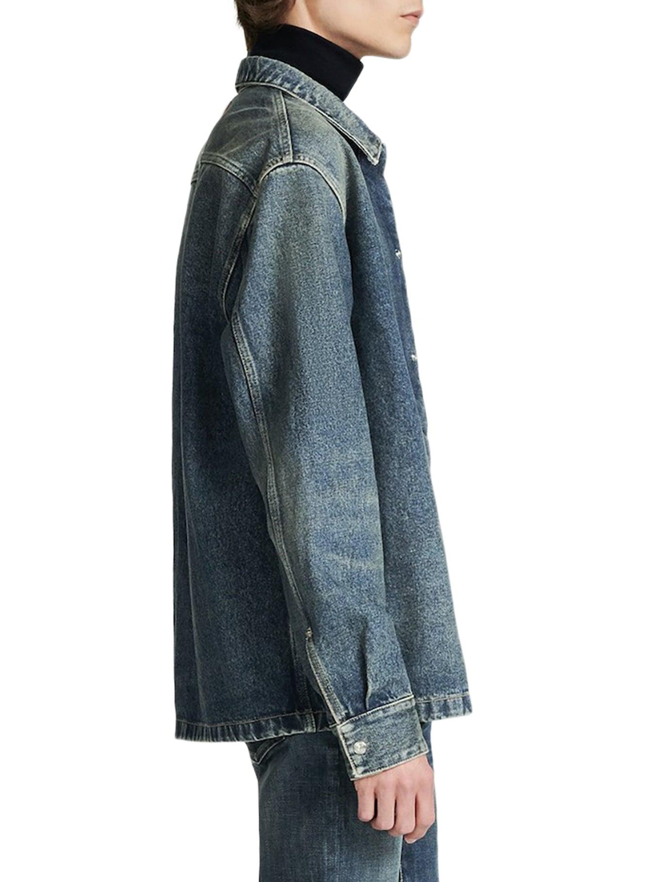 DIOR MEN 2023 Graphic Print Denim Jacket w/ Tags - Blue Outerwear, Clothing  - HMM47955