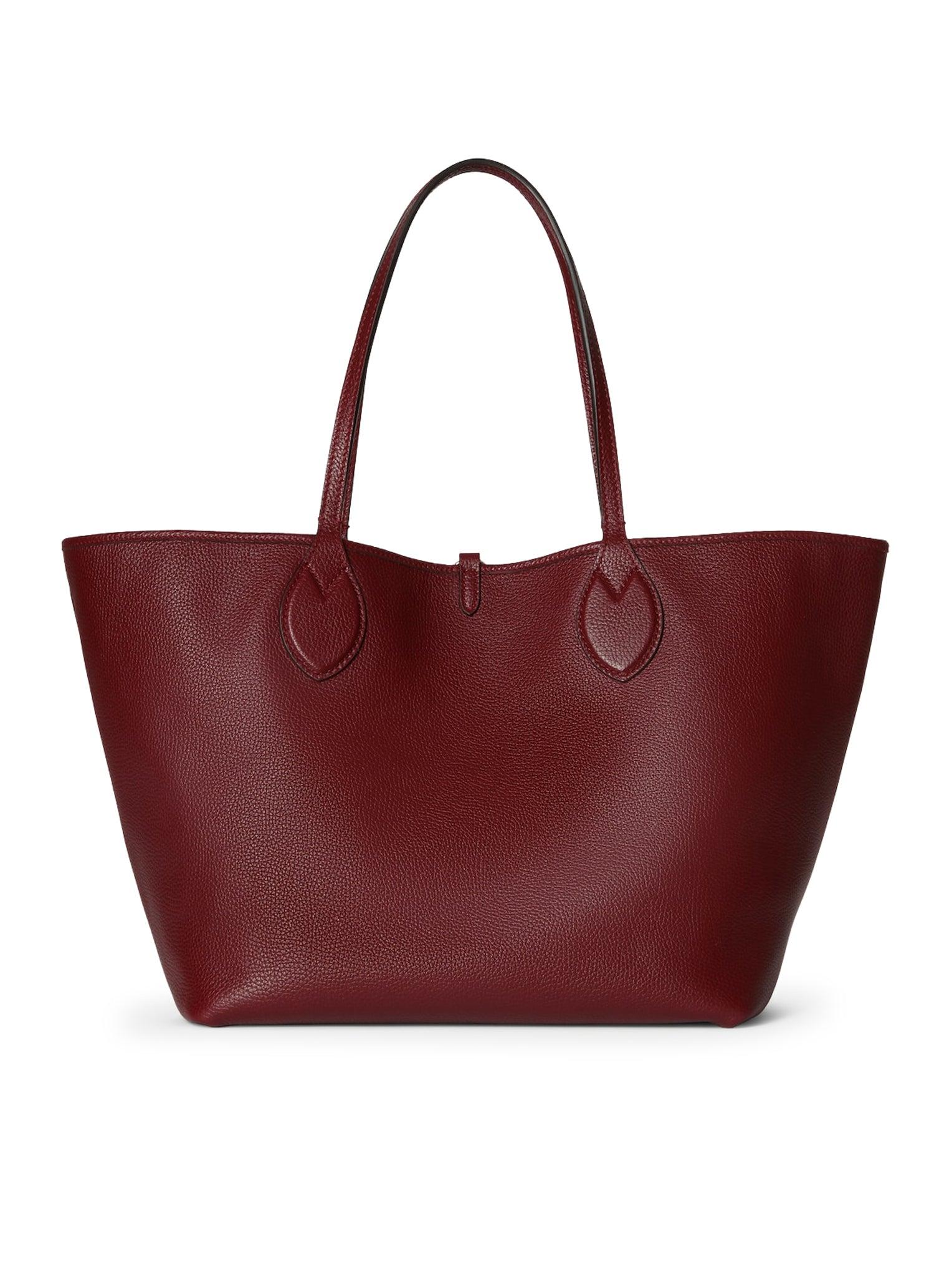 トートバッグ GUCCI BURGUNDY LEATHER REVERSIBLE SHOPPING BAG Totissima reversible leather tote bag in burgundy - Gucci