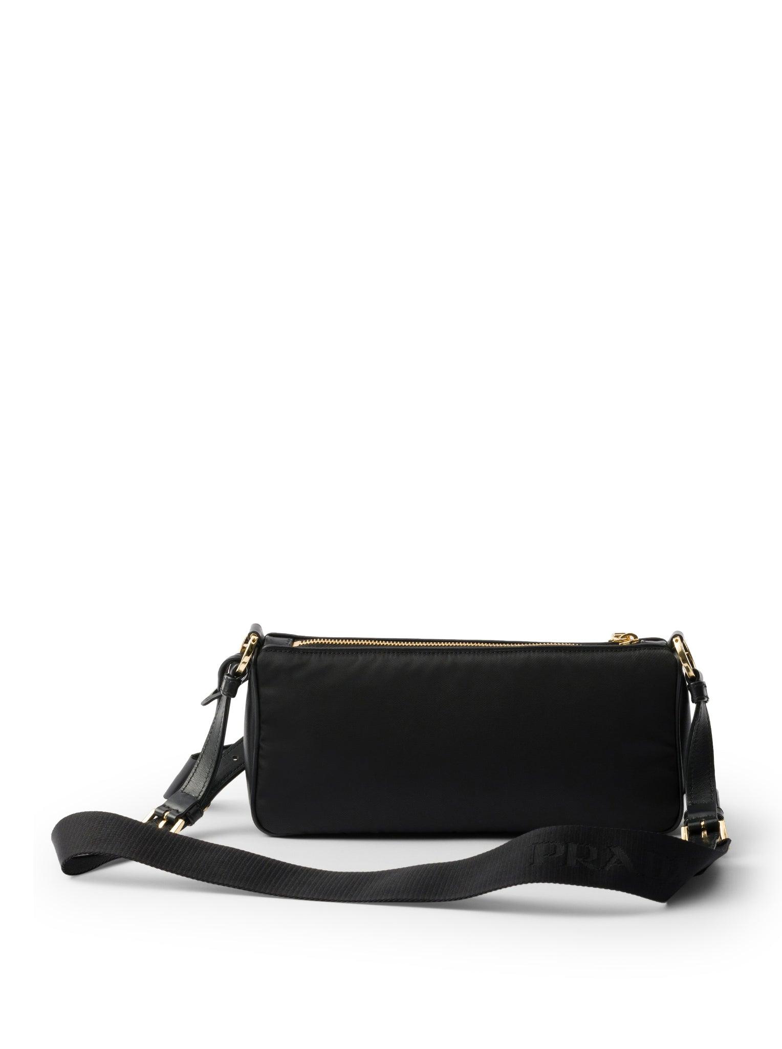 ショルダーバッグ・ポシェット PRADA SMALL RE-NYLON AND LEATHER SHOULDER BAG WITH PADLOCK Prada Small Re-nylon And Leather Shoulder Bag With Padlock