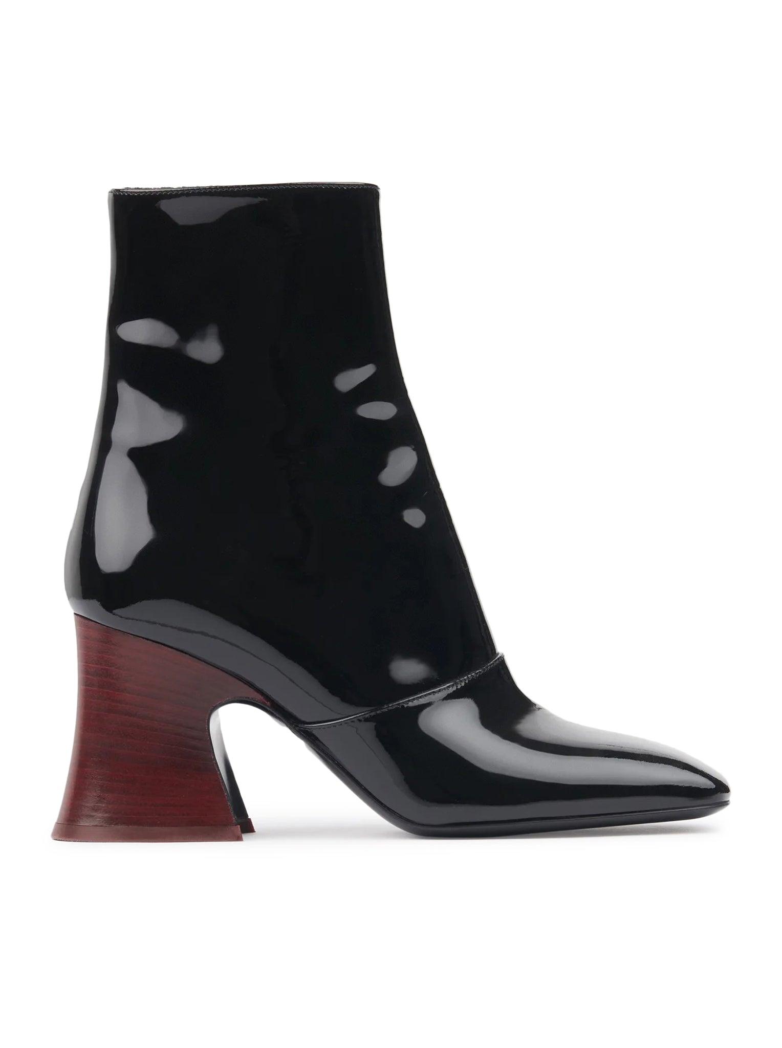 ショートブーツ・ブーティ Chloe Black Leather Janis Ankle Boots Chloé Janisオーバーザニー ブーツ | Chloé JP